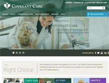 Tablet Screenshot of covenantcare.com